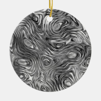 Molten print ornament circle