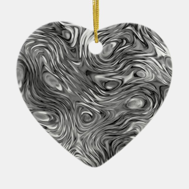 Molten print ornament heart (Front)