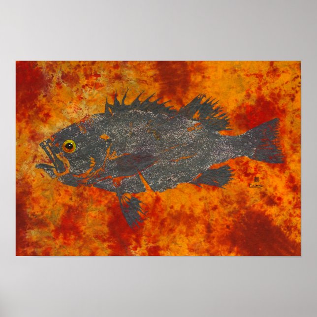 Molten Rockfish - 19" x 13" Poster (Front)