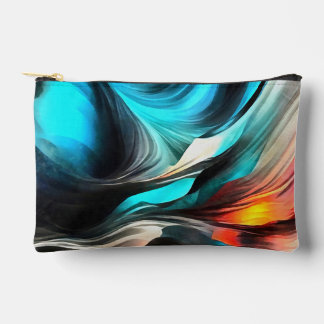 Molten Warmth Vivid Abstract Landscape 2 Accessory Pouch
