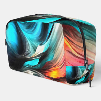 Molten Warmth Vivid Abstract Landscape 2 Dopp Kit