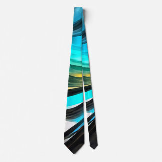 Molten Warmth Vivid Abstract Landscape 3 Tie