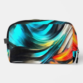 Molten Warmth Vivid Abstract Landscape 4 Dopp Kit