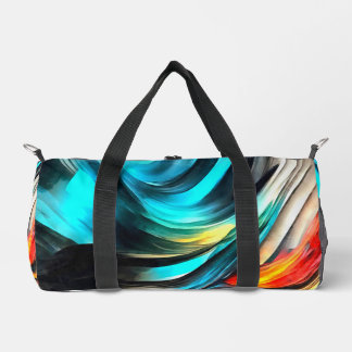 Molten Warmth Vivid Abstract Landscape 4 Duffle Bag