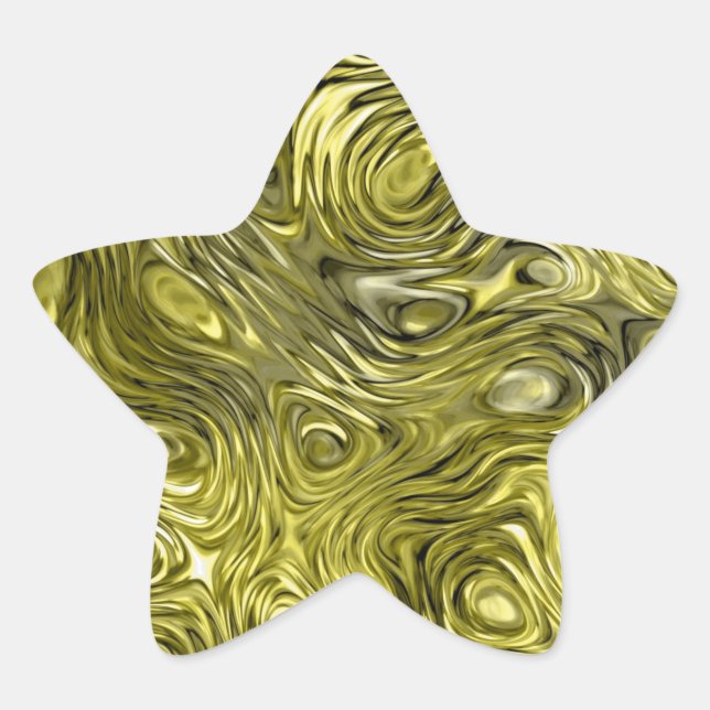 Molten Yellow print sticker star (Front)