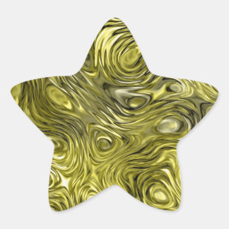 Molten Yellow print sticker star
