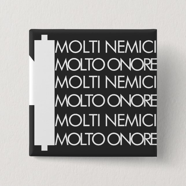 MOLTI NEMICI 15 CM SQUARE BADGE (Front)