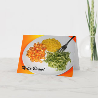 Molto Bueno pasta card
