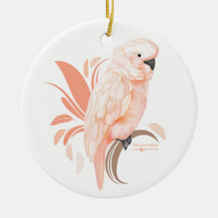 Moluccan Cockatoo Ceramic Tree Decoration
