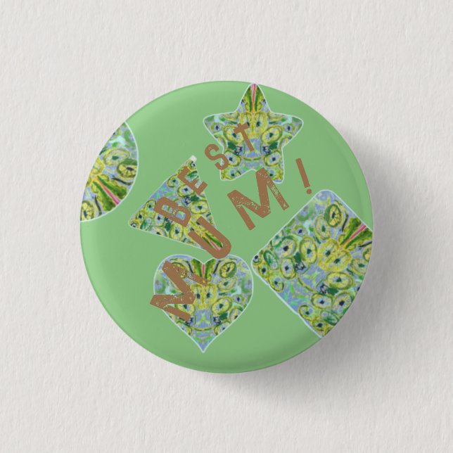 Mom! 3 Cm Round Badge (Front)