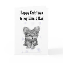 Mom and Dad Christmas Greeting Card