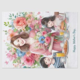 Mom and Kid Mother's Day Tissue Paper