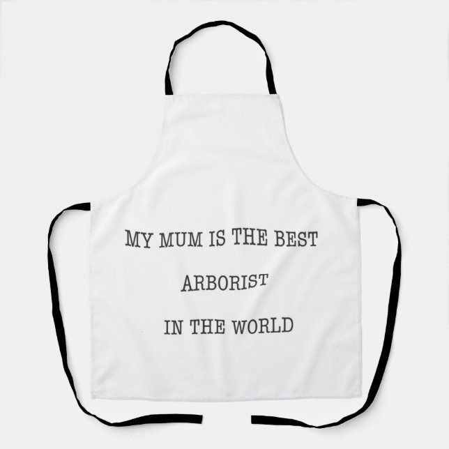 Mom Arborist gift present chainsaw cup Apron (Front)