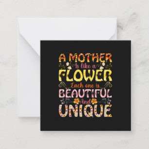 Mom Art A Mother Is Like A Flower Card