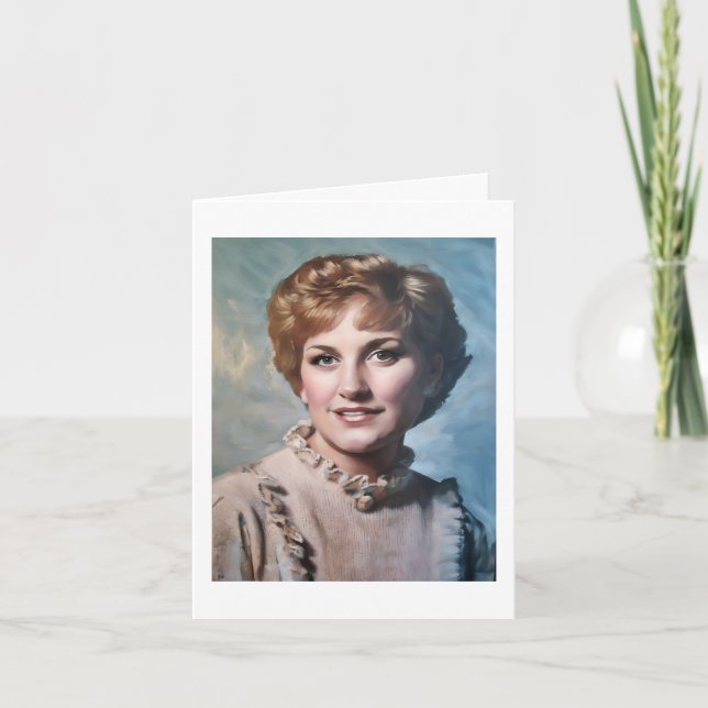 Mom as Computer Impasto Oil Painting  Card (Front)