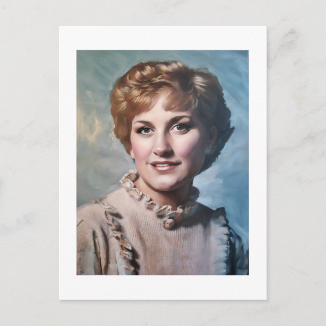 Mom as Computer Impasto Oil Painting  Postcard (Front)