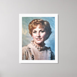 Mom as Computer Impasto Oil Panting  Canvas Print