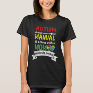 Mom Autistic Kids Autism Awareness Mother Fitted T-Shirt