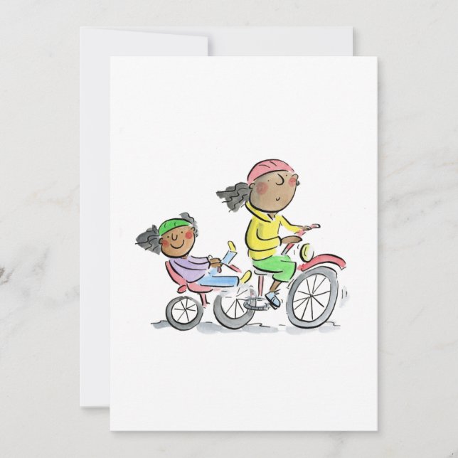 Mom bike invitation (Front)