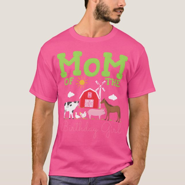 Mom Birthday Farm Animals music gift T-Shirt (Front)