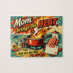 Mom brings the heat jigsaw puzzle