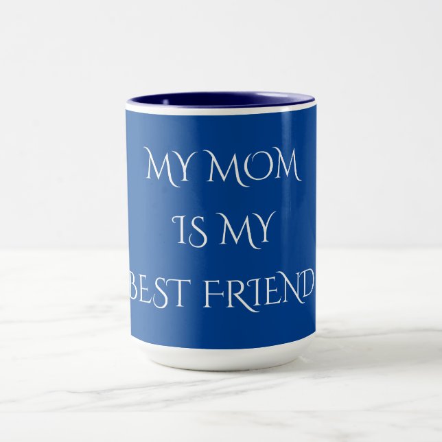 "MOM" coffee or tea TWO TONED mug. Mug (Center)
