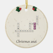 Mom Crossword Letter Tiles Holly Year