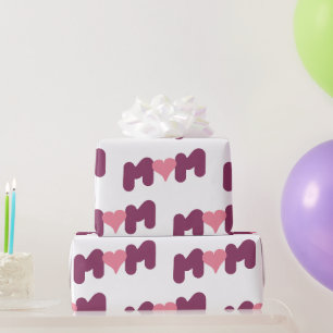 Mom day celebration wrapping paper