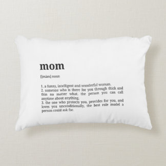 Mom Definition Poster | Dictionary Style Decorative Cushion