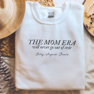 Mom Era Sweater Custom Name Gift for Mom