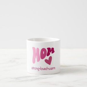 Mom espresso mug heart