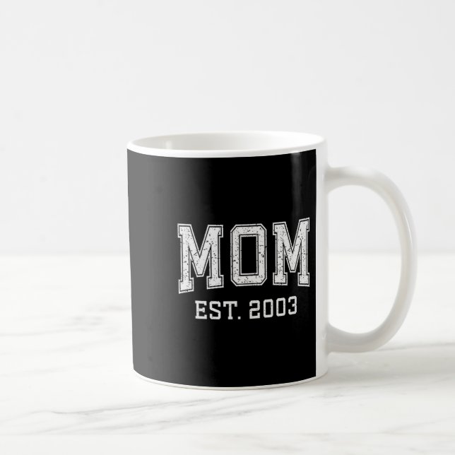 Mom Est 2003 Custom Personalized Mother’s Day Cust Coffee Mug (Right)