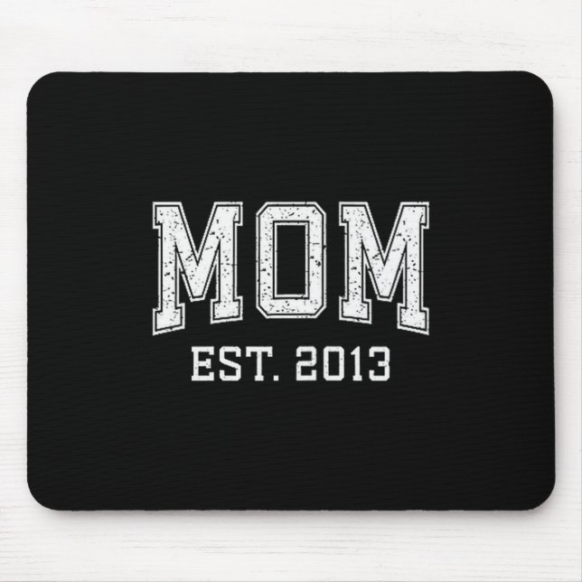 Mom Est 2013 Custom Personalized Mother’s Day Cust Mouse Pad (Front)