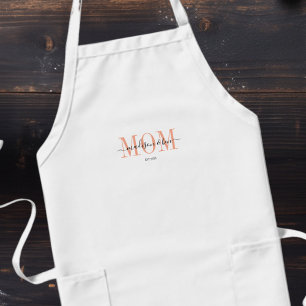  ‘MOM, EST.’ Personalised, Proud MOM´S Long Apron
