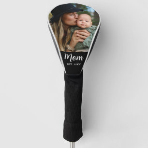 Mom Est. Script Photo  Golf Head Cover