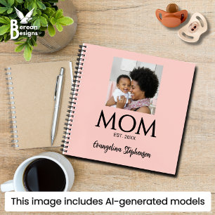 Mom Established Caps Pink Journal for Moms