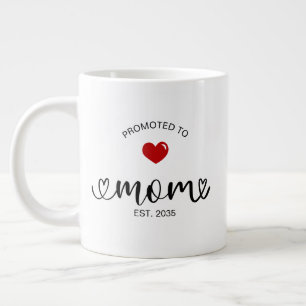Mom Established New Mom Gift Large Coffee Mug