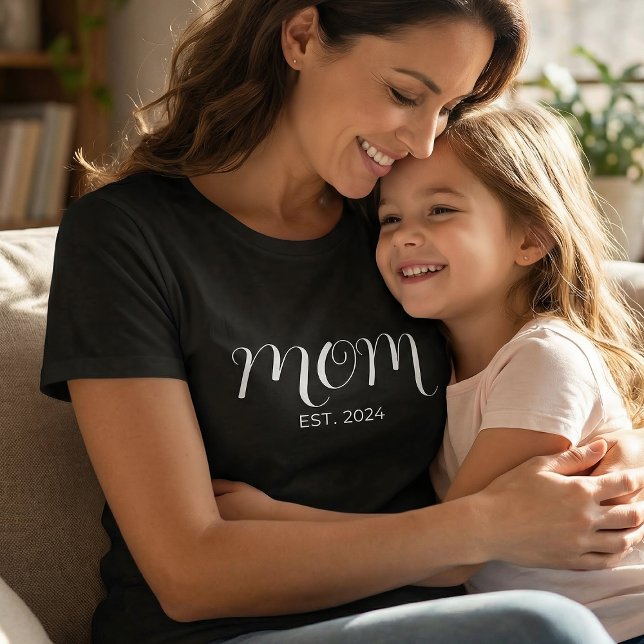 Mom Established New Mom Gift T-Shirt (Creator Uploaded)