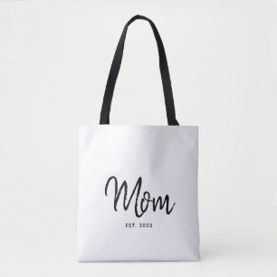 Mom Established New Mom Gift Tote Bag