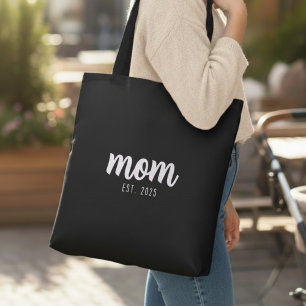 Mom Established New Mom Gift Tote Bag
