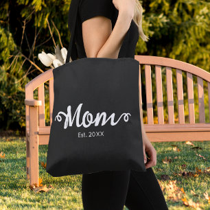 Mom Established New Mom Gift Tote Bag