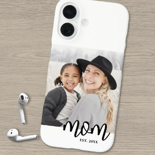 Mom Established Photo Gift iPhone 16 Case