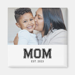Mom Established Photo Gift Magnet