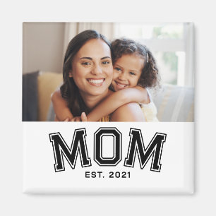 Mom Established Photo Gift Magnet