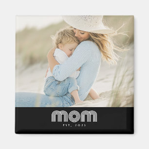 Mom Established Photo Mother's Day Magnet