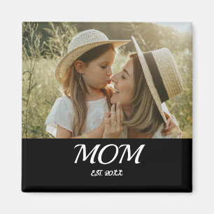 Mom Established Photo Mother's Day Magnet
