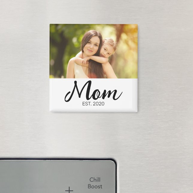 Mom Established Photo Mother's Day Magnet (Creator Uploaded)