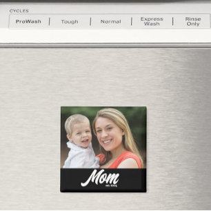Mom Established Photo Mother's Day Magnet
