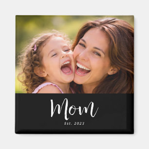 Mom Established Photo Mother's Day Magnet