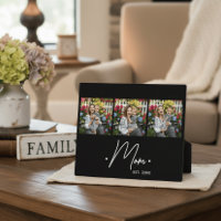 Mom Established Script 3 Photo Black